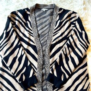 Sioni Animal Print Cardigan - Size XL
